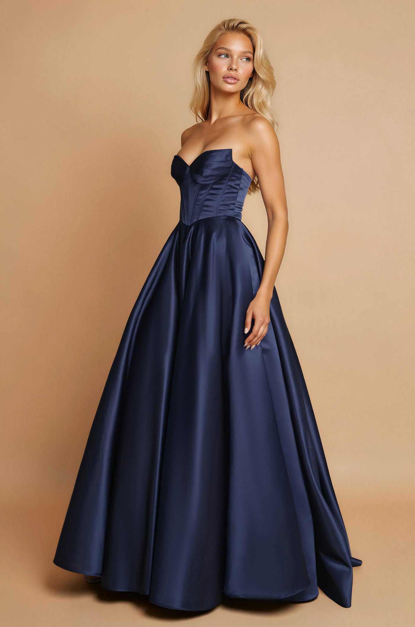 Kos Couture Corset Long Prom Formal Ball Gown