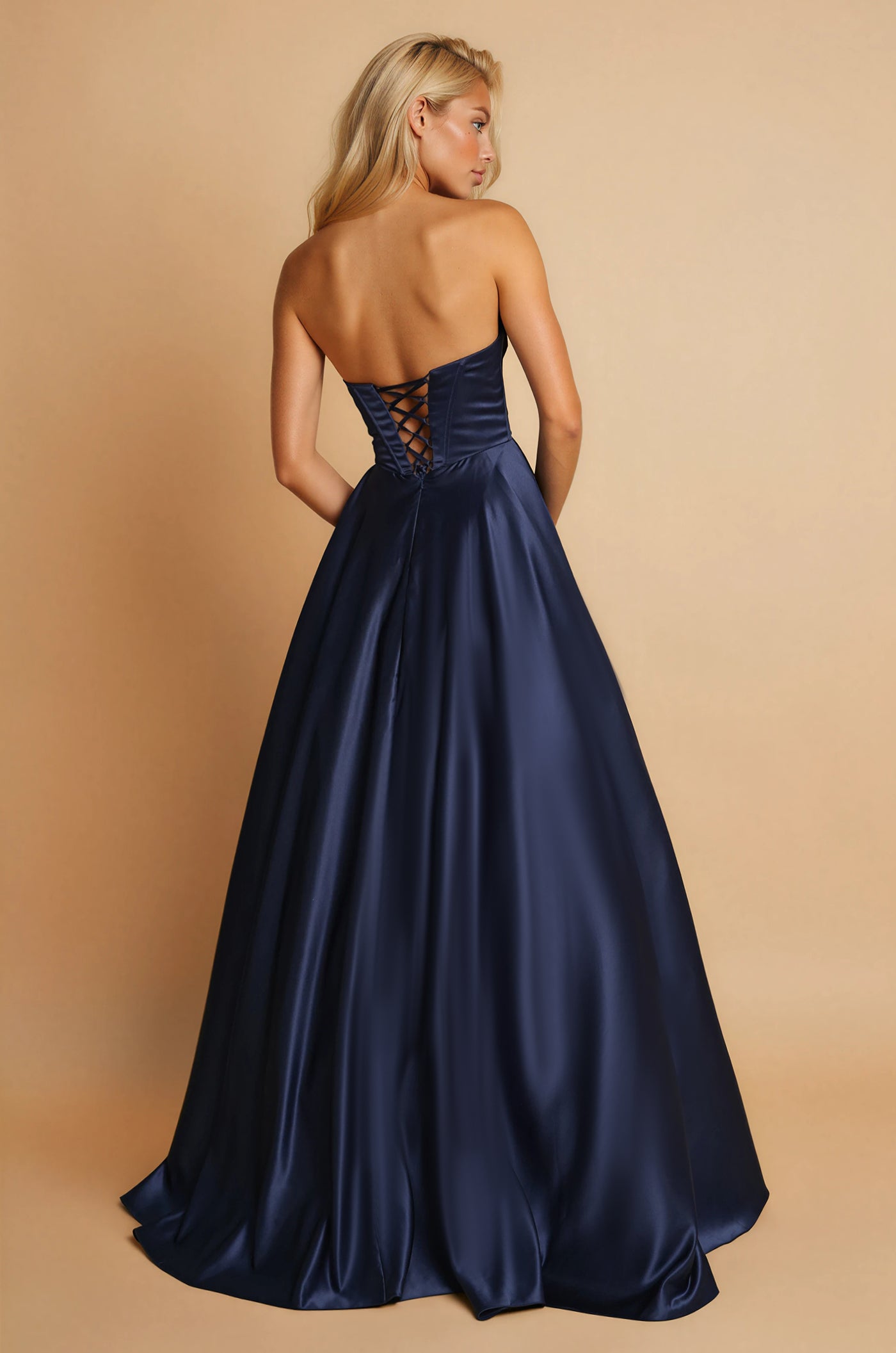 Kos Couture Corset Long Prom Formal Ball Gown