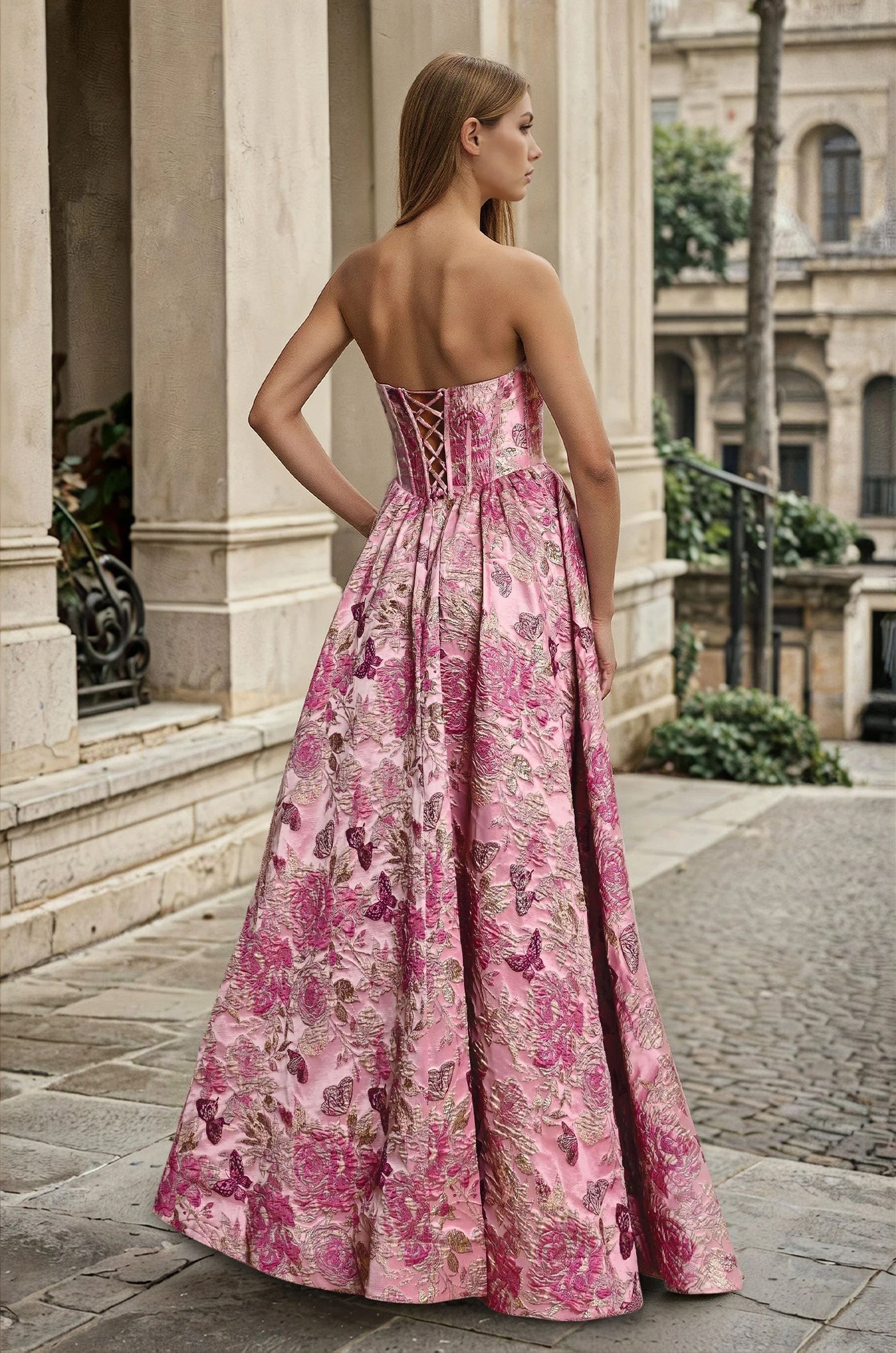 Prom Dresses Long Pink Prom Dress Rose