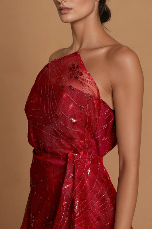 Formal Dresses Long Asymmetrical Strapless Formal Ball Gown Burgundy