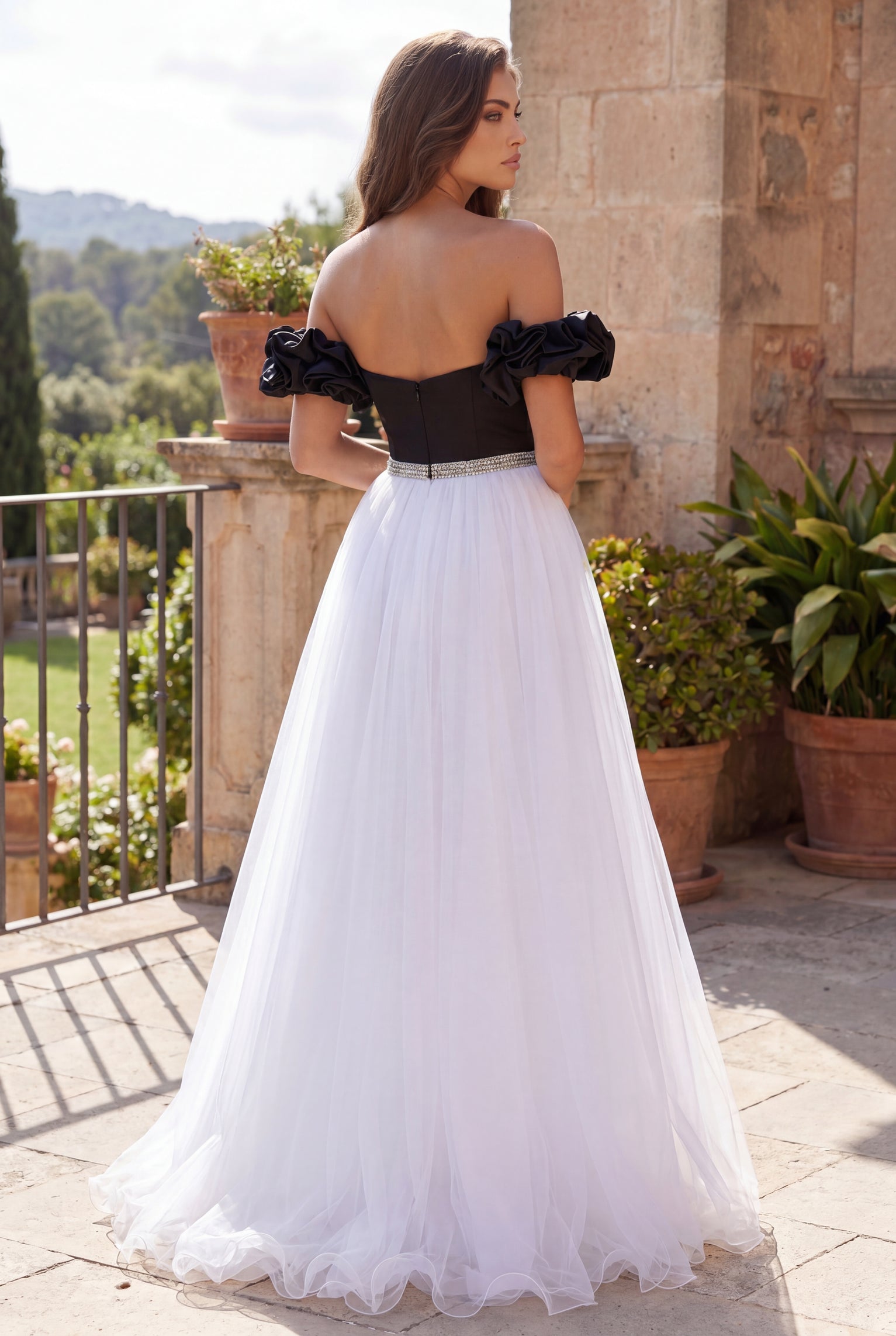 Kos Couture Off Shoulder Ball Gown Long Prom Dress