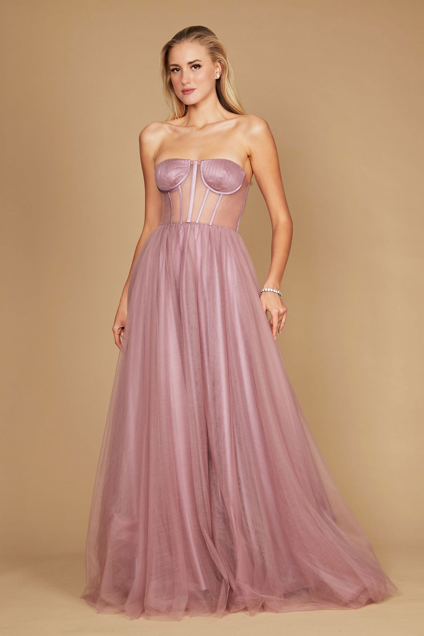 Kos Couture Corset Prom Party Dress Formal Ball Gown