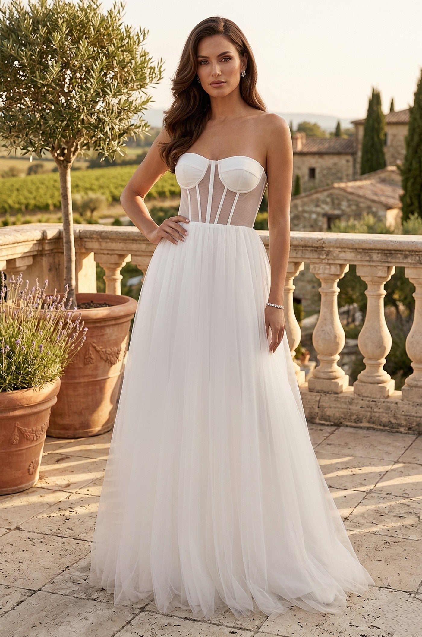 Kos Couture Corset Prom Party Dress Formal Ball Gown