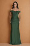 Kos Couture Long Stretch Formal Off Shoulder Dress