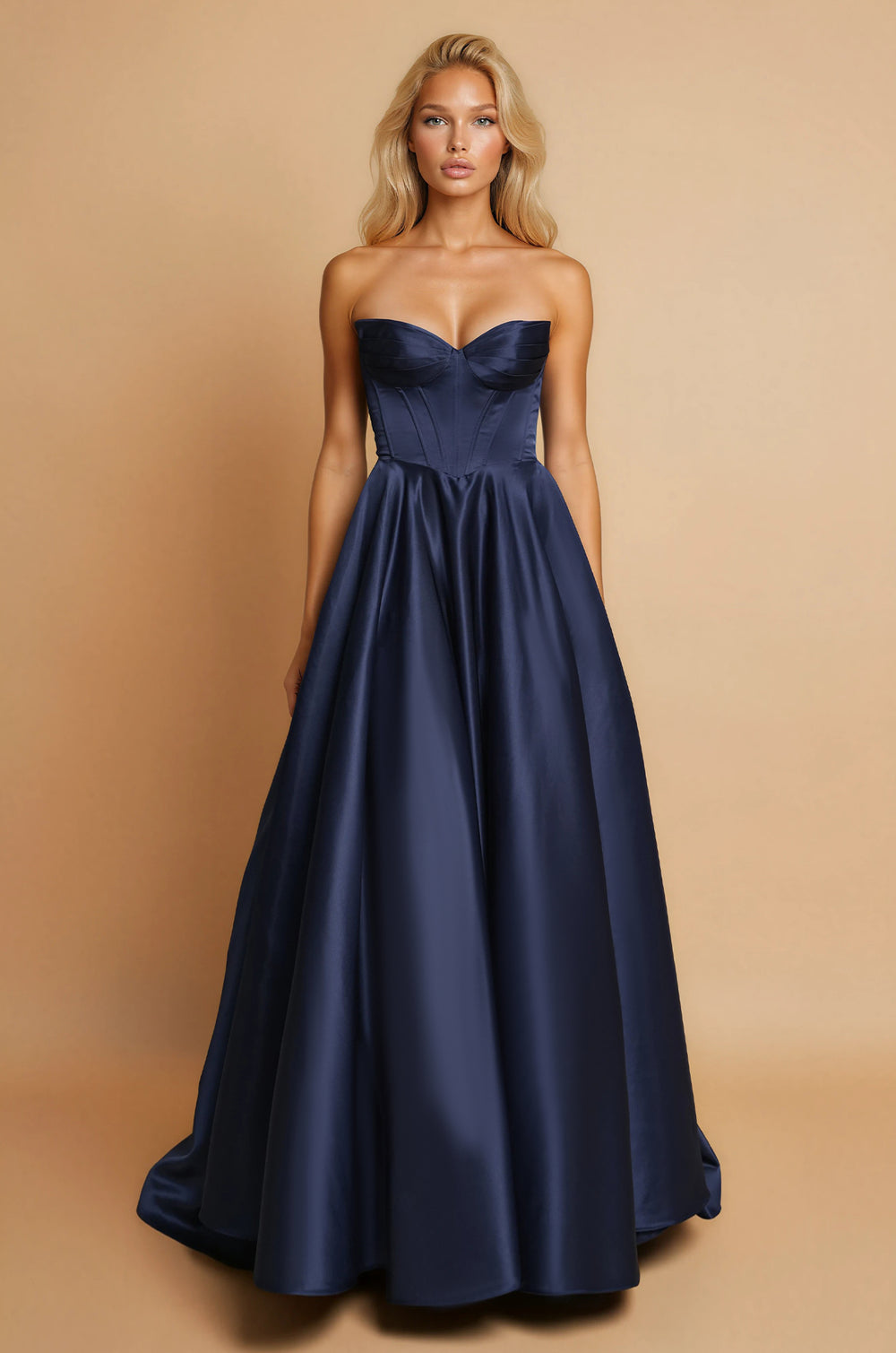 Kos Couture Corset Long Prom Formal Ball Gown