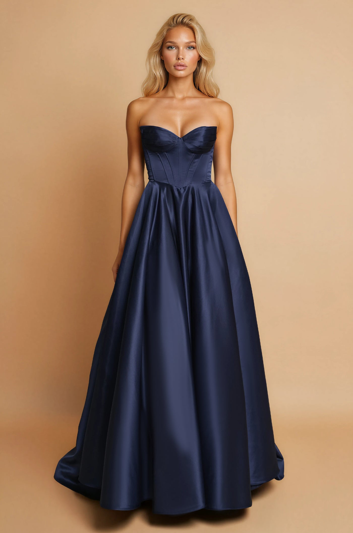 Kos Couture Corset Long Prom Formal Ball Gown