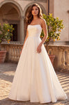 Kos Couture Formal Long Corset Pleated Prom Ball Gown