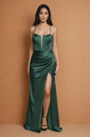 Formal Dresses Long Corset Formal Party Dress Emerald Green
