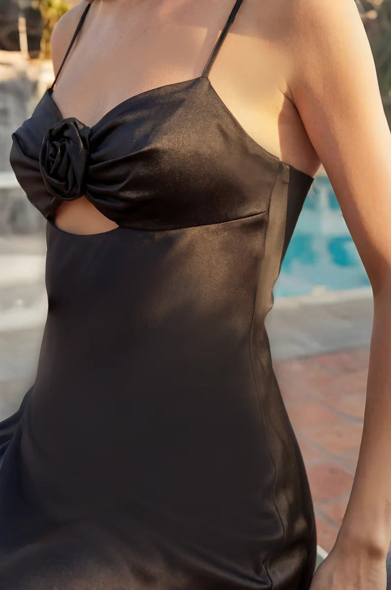 Kos Couture Long Sexy Prom Satin Formal Dress