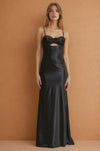 Prom Dresses Long Sexy Prom Satin Formal Dress Black