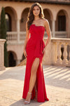 Kos Couture Figure Hugging Fitted Strapless Formal Dress