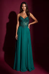 Kos Couture Strapless Sweetheart Beaded Corset A-Line Evening Dress Wholesale