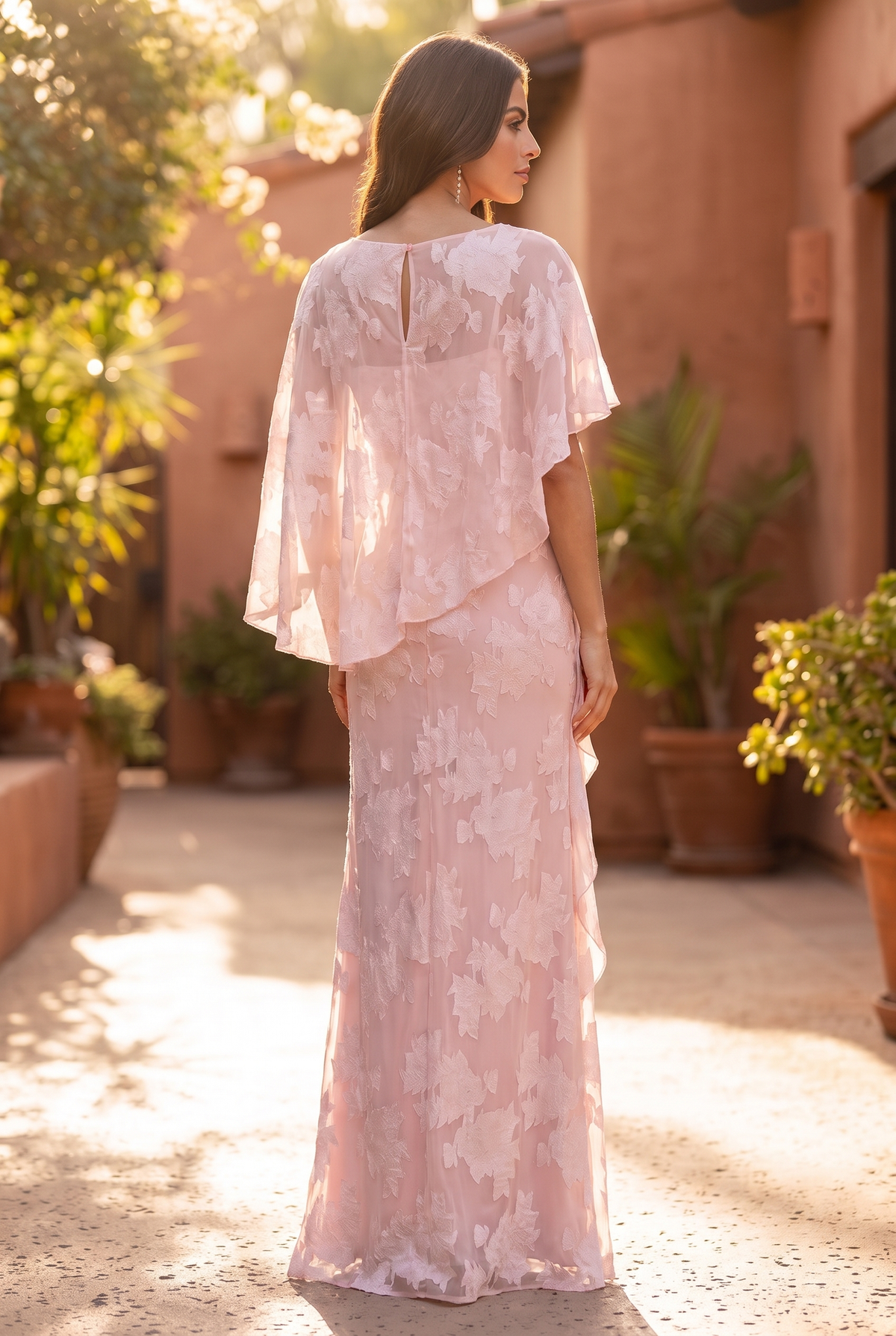 Back view — Pink style 1738