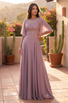 Kos Couture Short Sleeve Mother of the Bride Dress