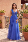 Kos Couture One Shoulder Lace Prom Ball Gown