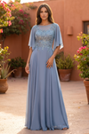Kos Couture Short Sleeve Mother of the Bride Dress