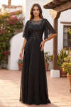 Kos Couture Short Sleeve Mother of the Bride Dress