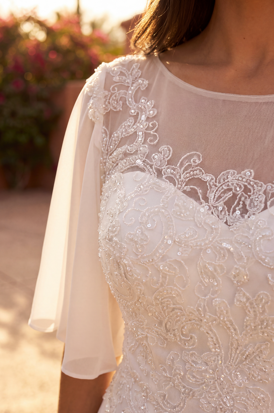 Kos Couture Short Sleeve Mother of the Bride Dress