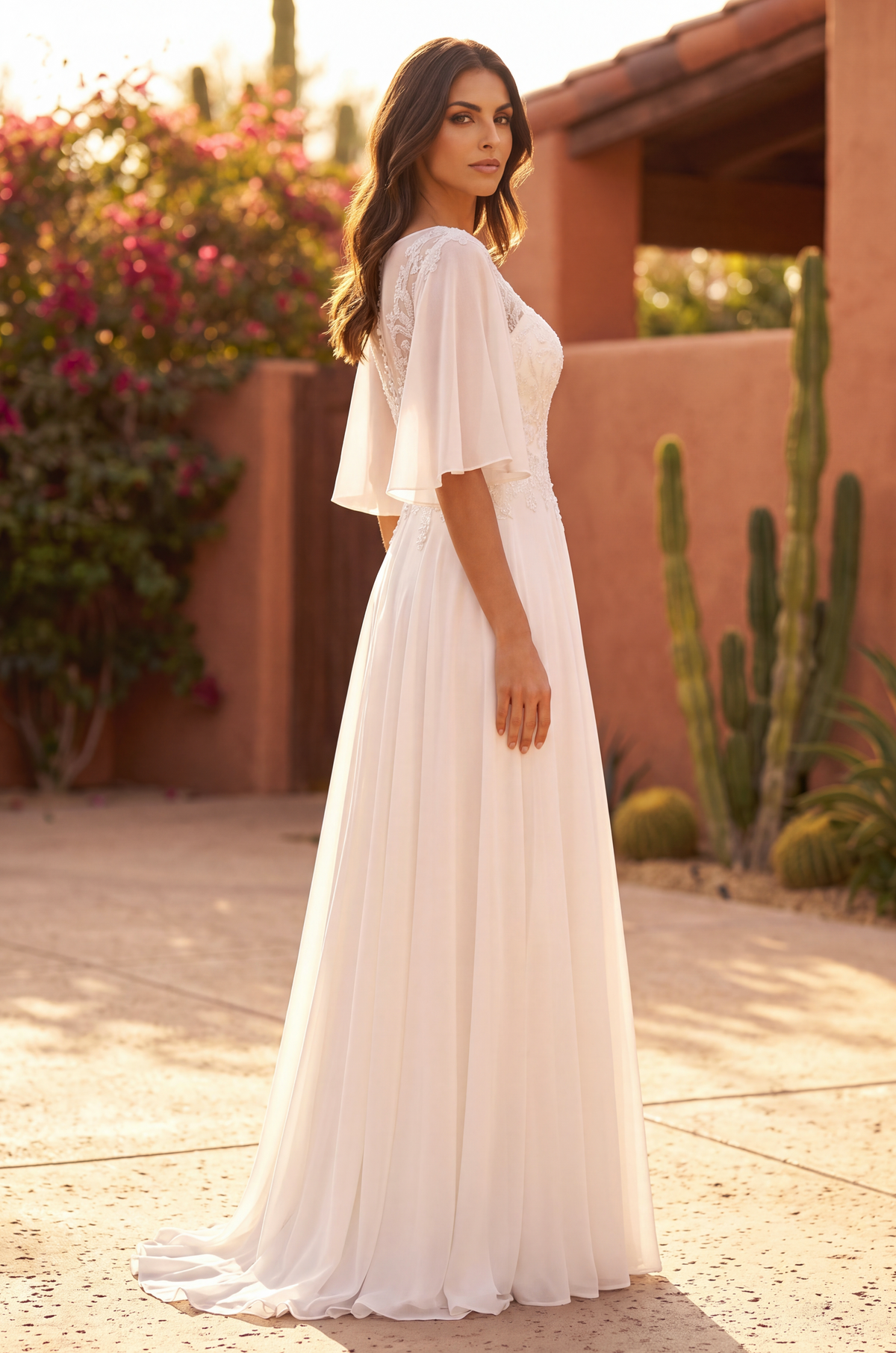 Kos Couture Short Sleeve Mother of the Bride Dress