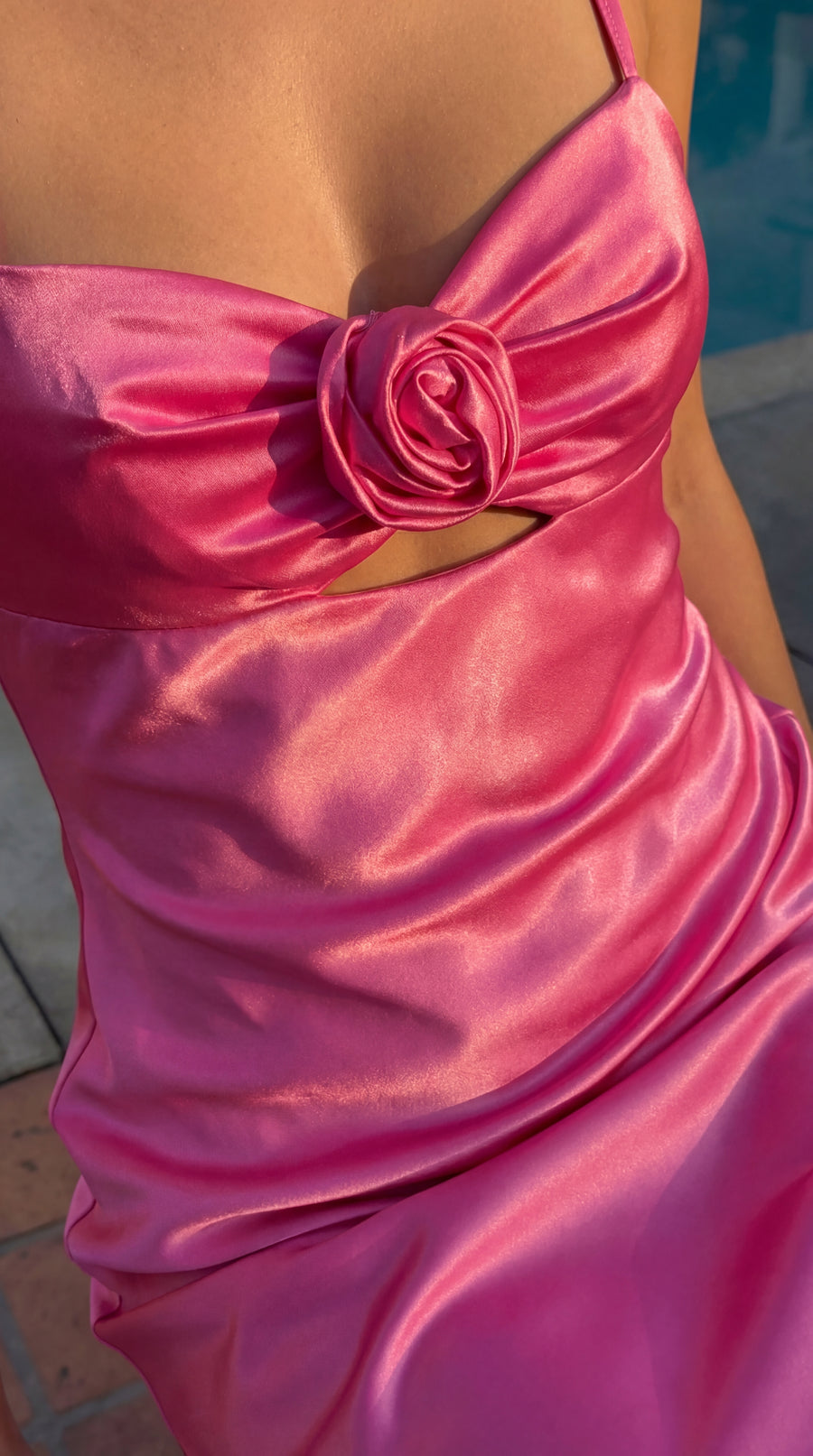 Kos Couture Long Sexy Prom Satin Formal Dress