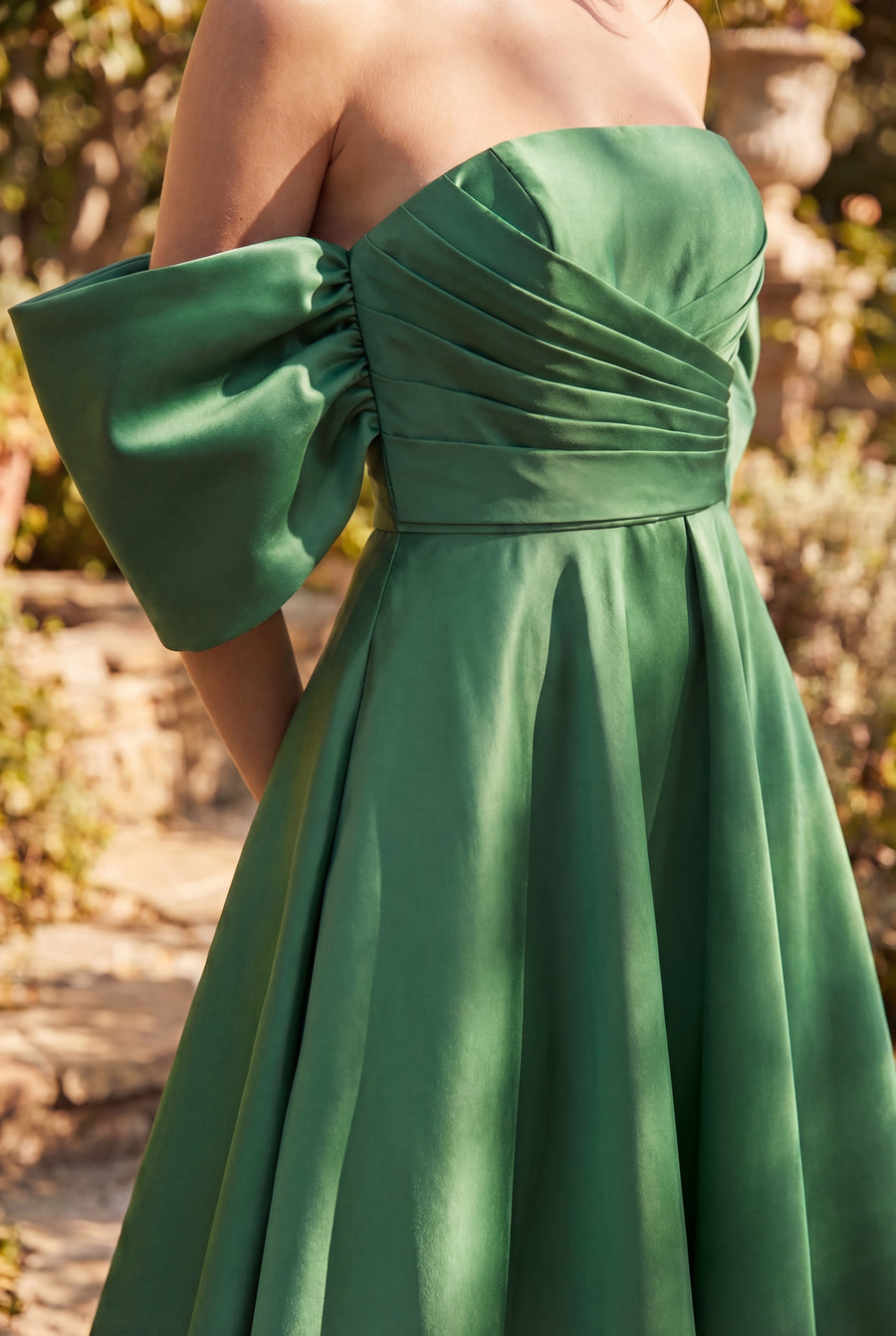 Kos Couture Long Formal Gown Off Shoulder Sleeves
