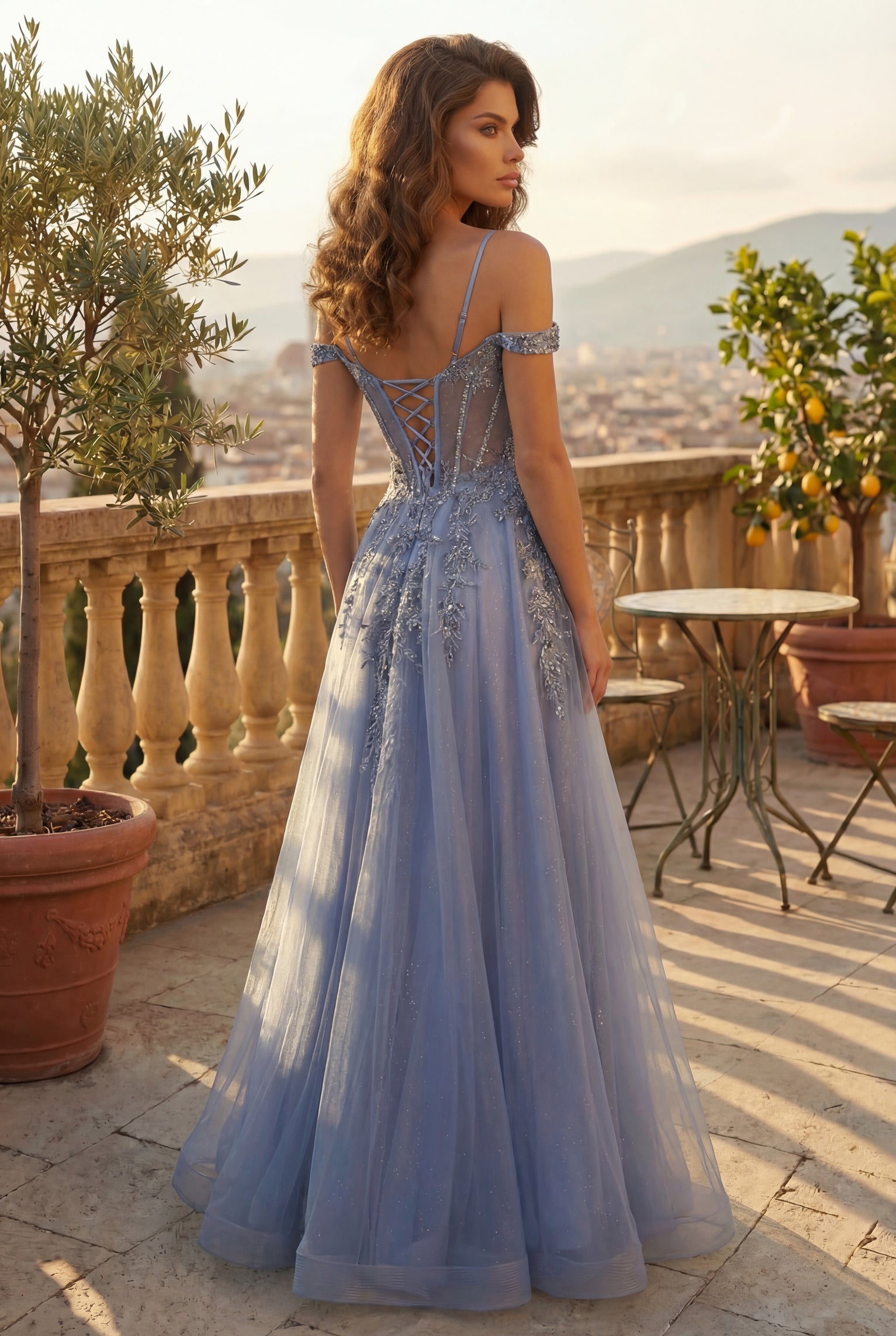 Kos Couture Prom Long Formal Corset Gown