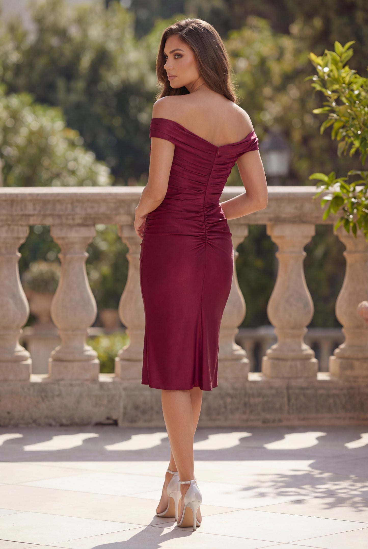 Kos Couture Stretch Ruching Short Formal Cocktail Dress