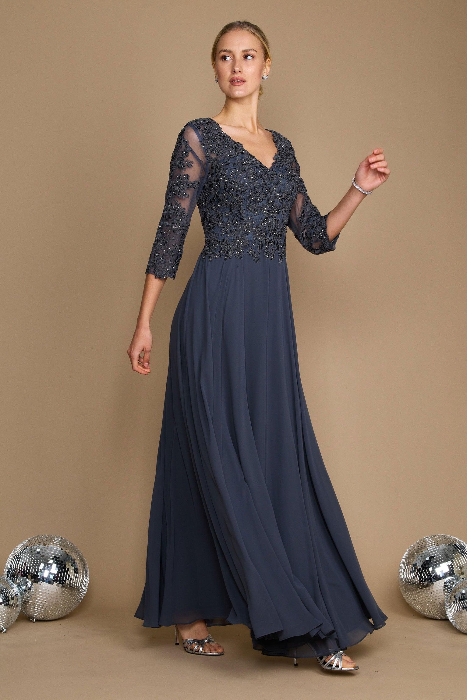 Kos Couture Long Formal Mother of the Bride Dress