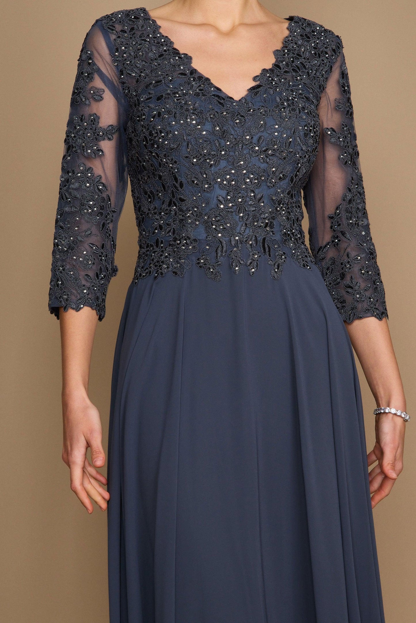Kos Couture Long Formal Mother of the Bride Dress