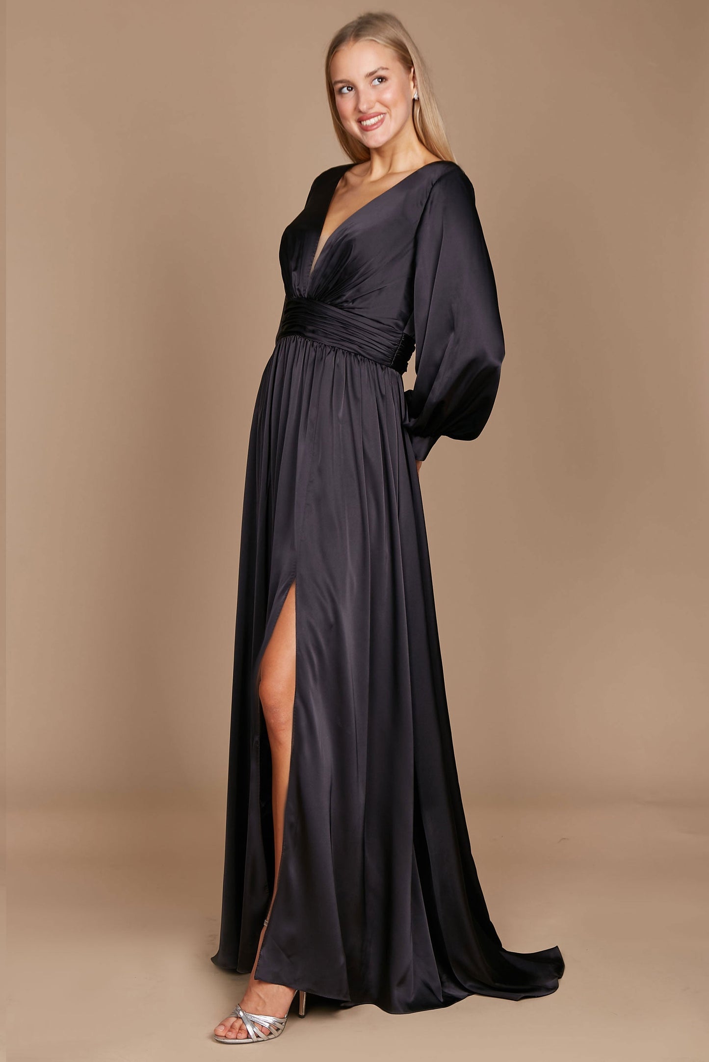 Kos Couture Long Sleeve Formal Evening Party Dress