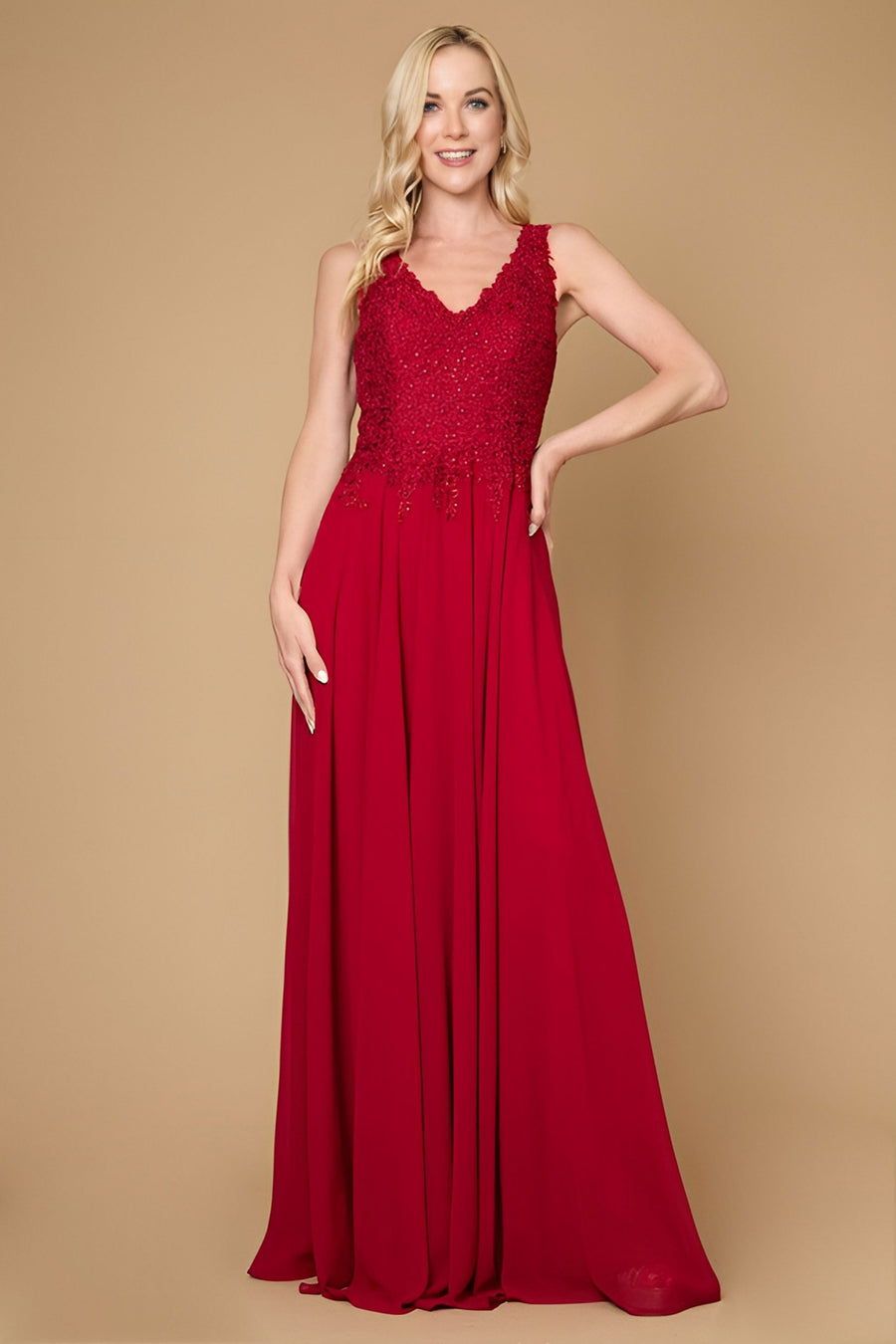 Kos Couture Long Formal Dress Plus Size Evening Gown