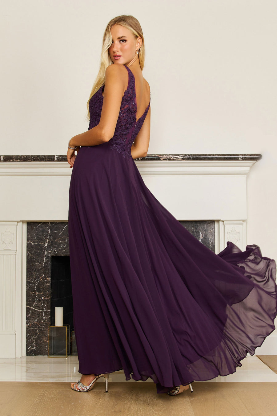 Kos Couture Long Formal Dress Plus Size Evening Gown