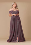 Long Off Shoulder Glitter Prom Dress Wholesale
