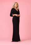 Kos Couture Long Formal Stretch Evening Long Sleeve Dress