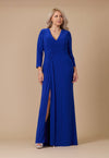 Kos Couture Long Formal Stretch Evening Long Sleeve Dress
