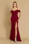 Long Formal Off The Shoulder Wrap Evening Dress Wholesale