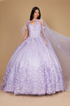 Kos Couture Sleeveless Long Quinceanera Dress Hunter Green