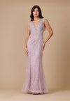 Kos Couture Fully Beaded Long Couture Formal Evening Dress