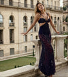 Prom Dresses Long Mermaid Formal Beaded Prom Dress Midnight Ombre