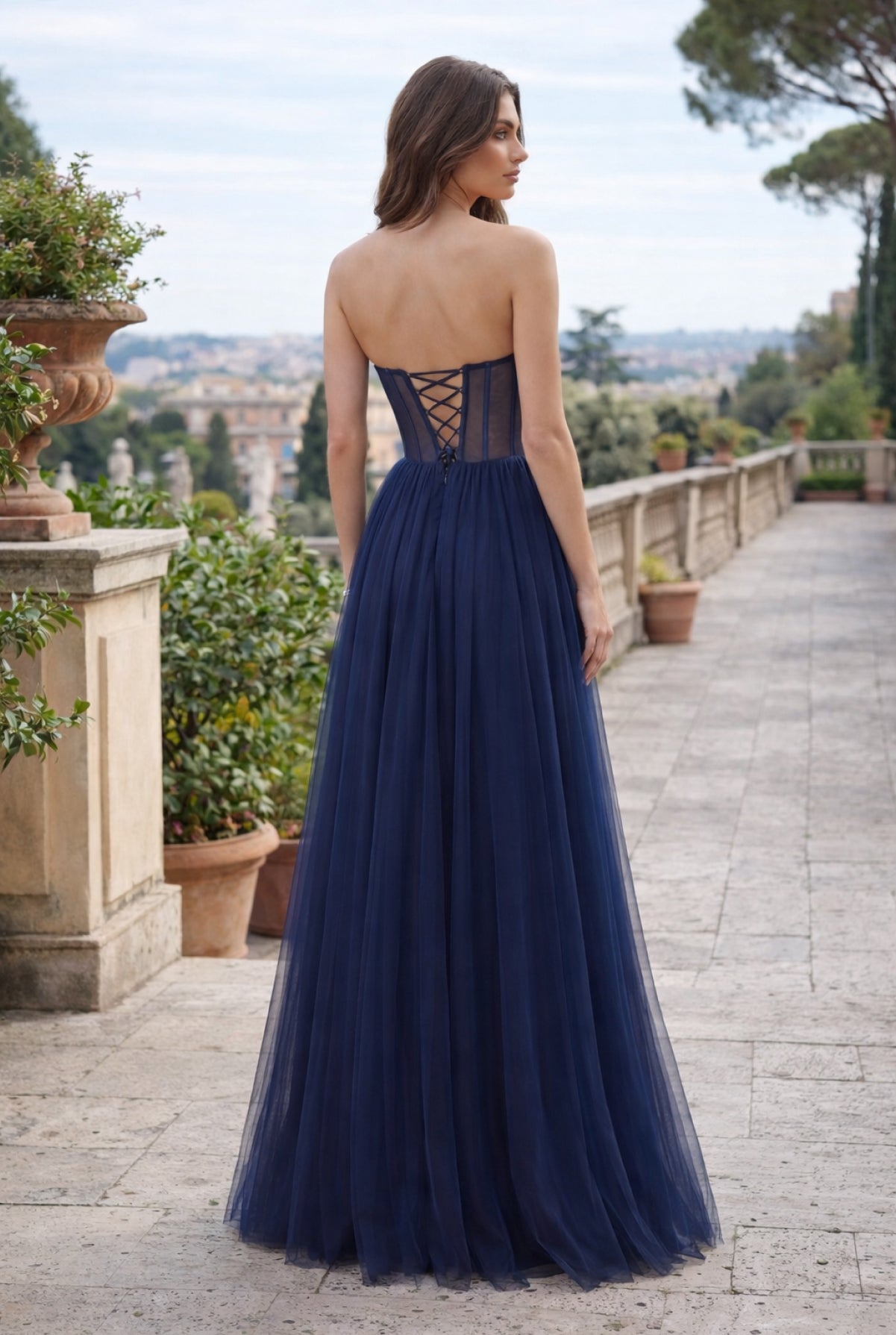 Kos Couture Corset Prom Party Dress Formal Ball Gown