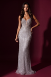 Silver view of Strapless Sweetheart Sequin Mermaid Gown, style 1664
