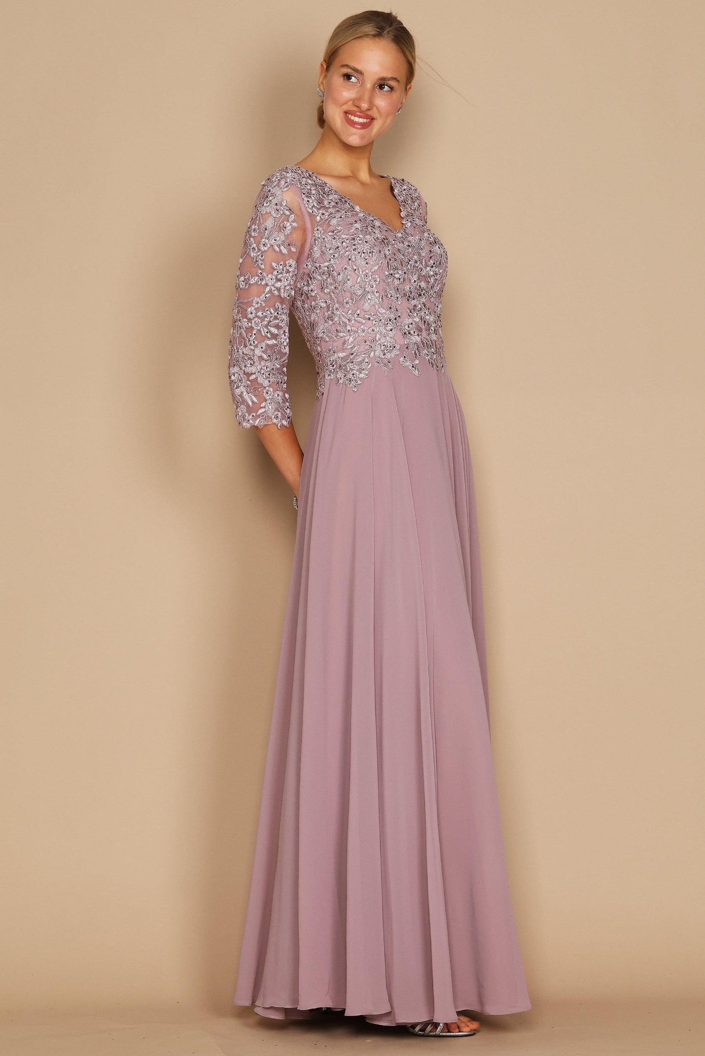 Kos Couture Long Formal Mother of the Bride Dress